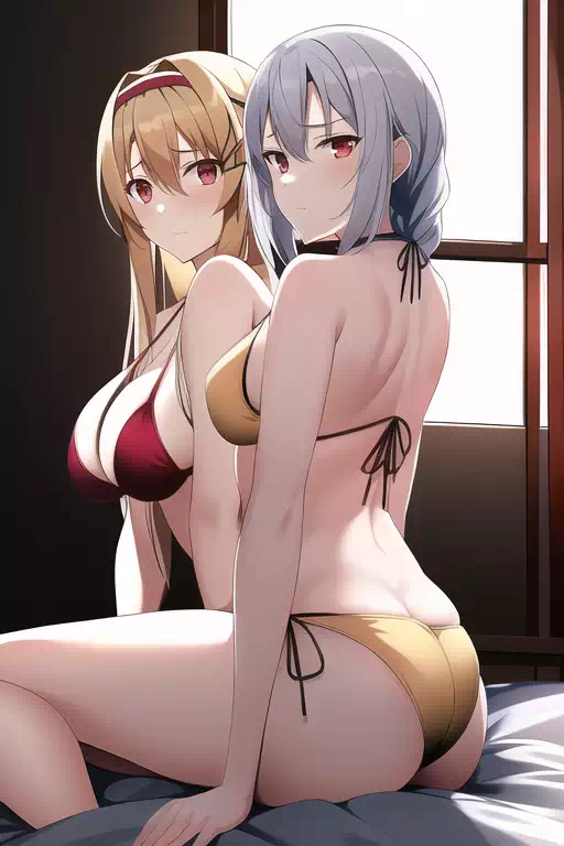 Alice and Eydis in bikini