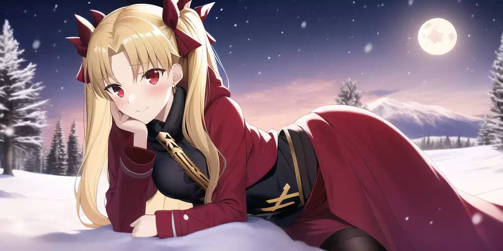 Ereshkigal Red Winter Coat 3