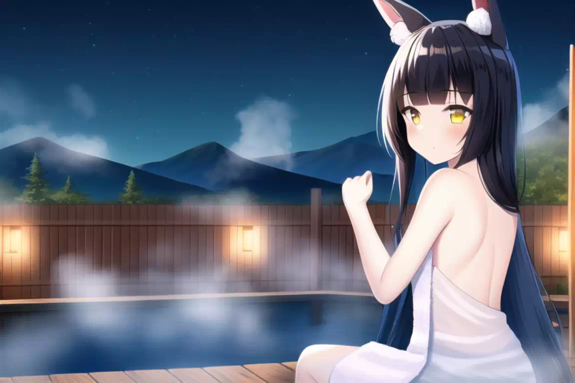 Nagato at the onsen