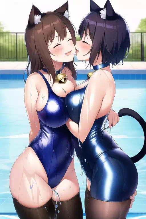 【NovelAI】Nekomimi swimgirl 2