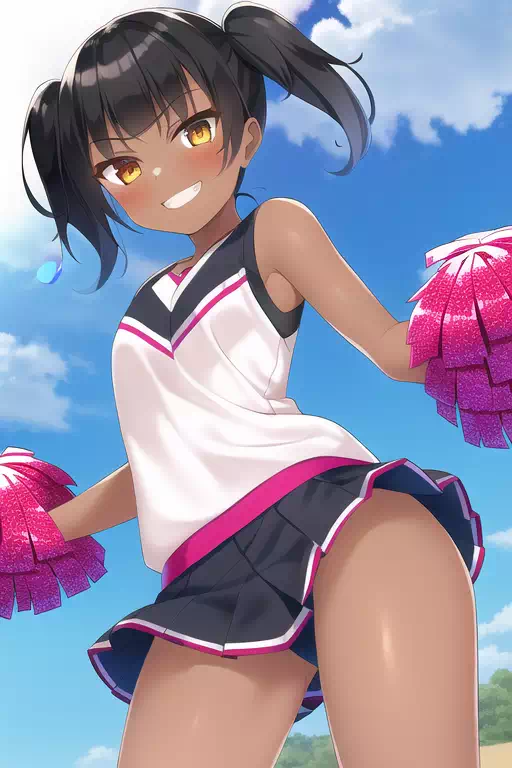 NovelAI生成の褐色メスガキ