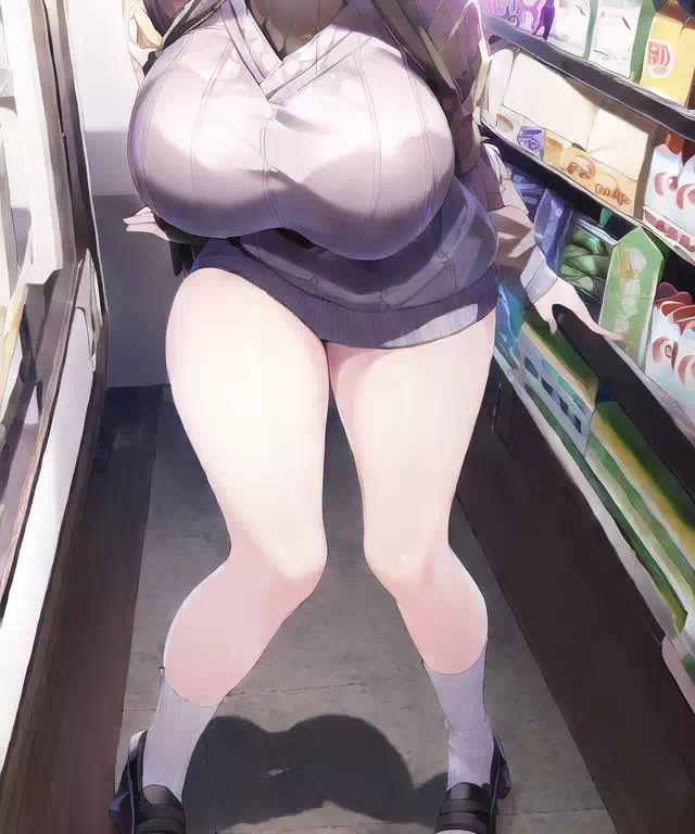 コンビニ巨乳