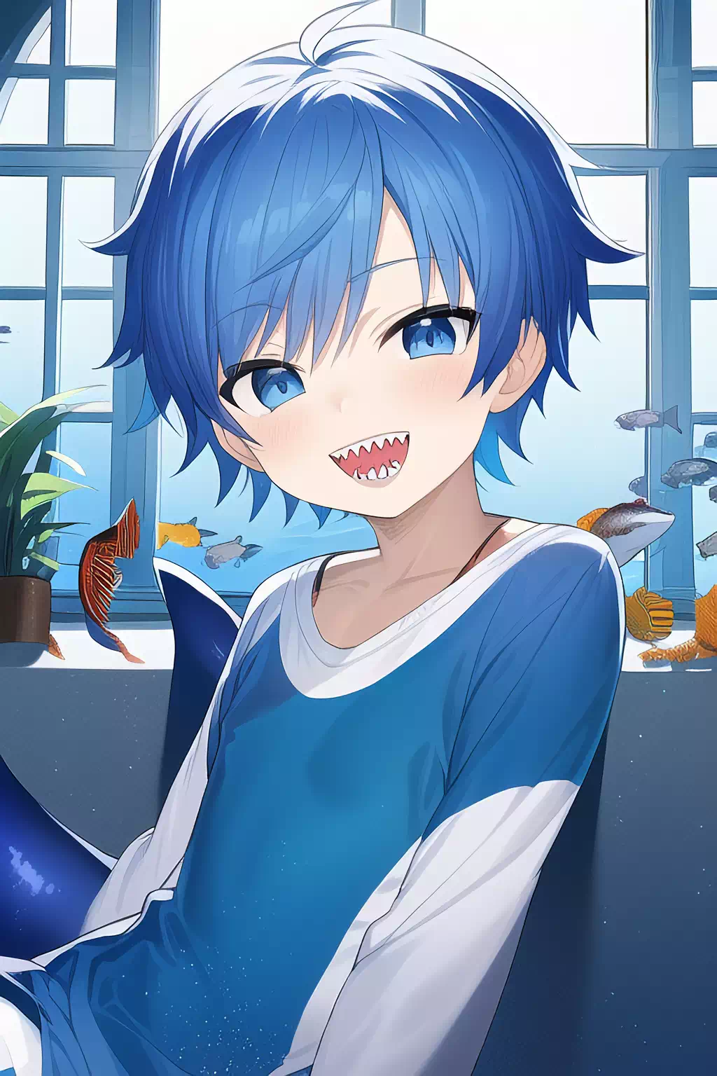 [NovelAI]鮫ショタ