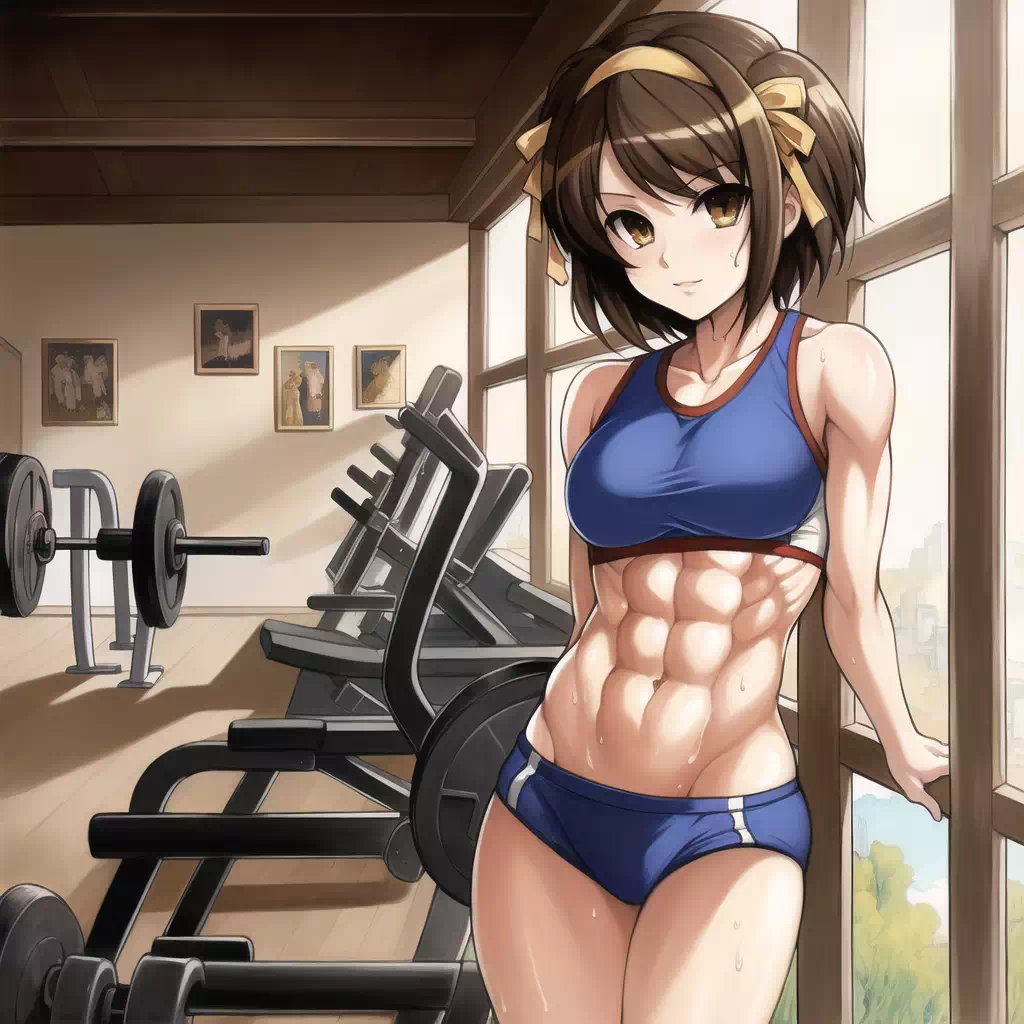 Haruhi in gym