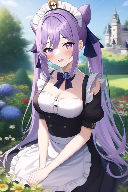 原神 メイド服 刻晴 Genshin Maid Keqing 8