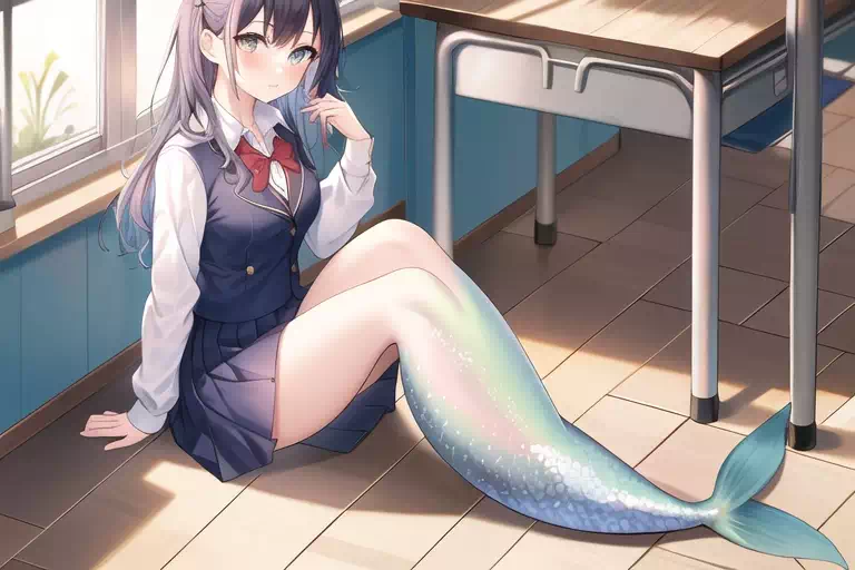 mermaid transformation？(novel Ai