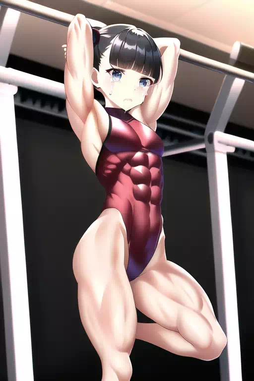 【AI】ふとももを鍛え抜く体操娘