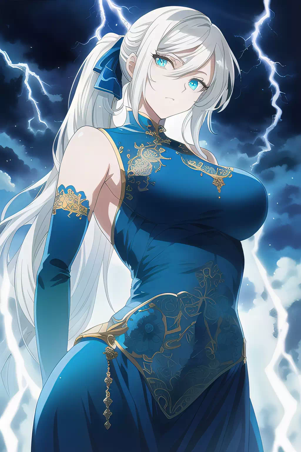 Lightning chinese dress