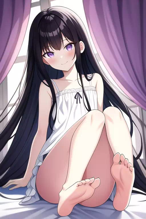 素足を見せる少女たち 2