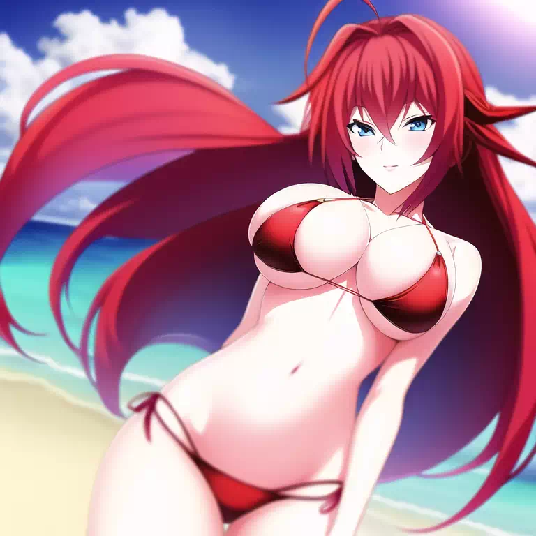 Rias Gremory on the beach