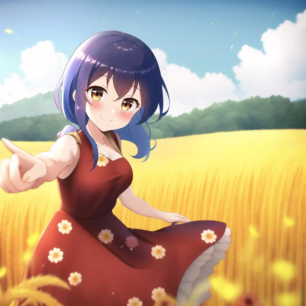 Fun days in a golden field