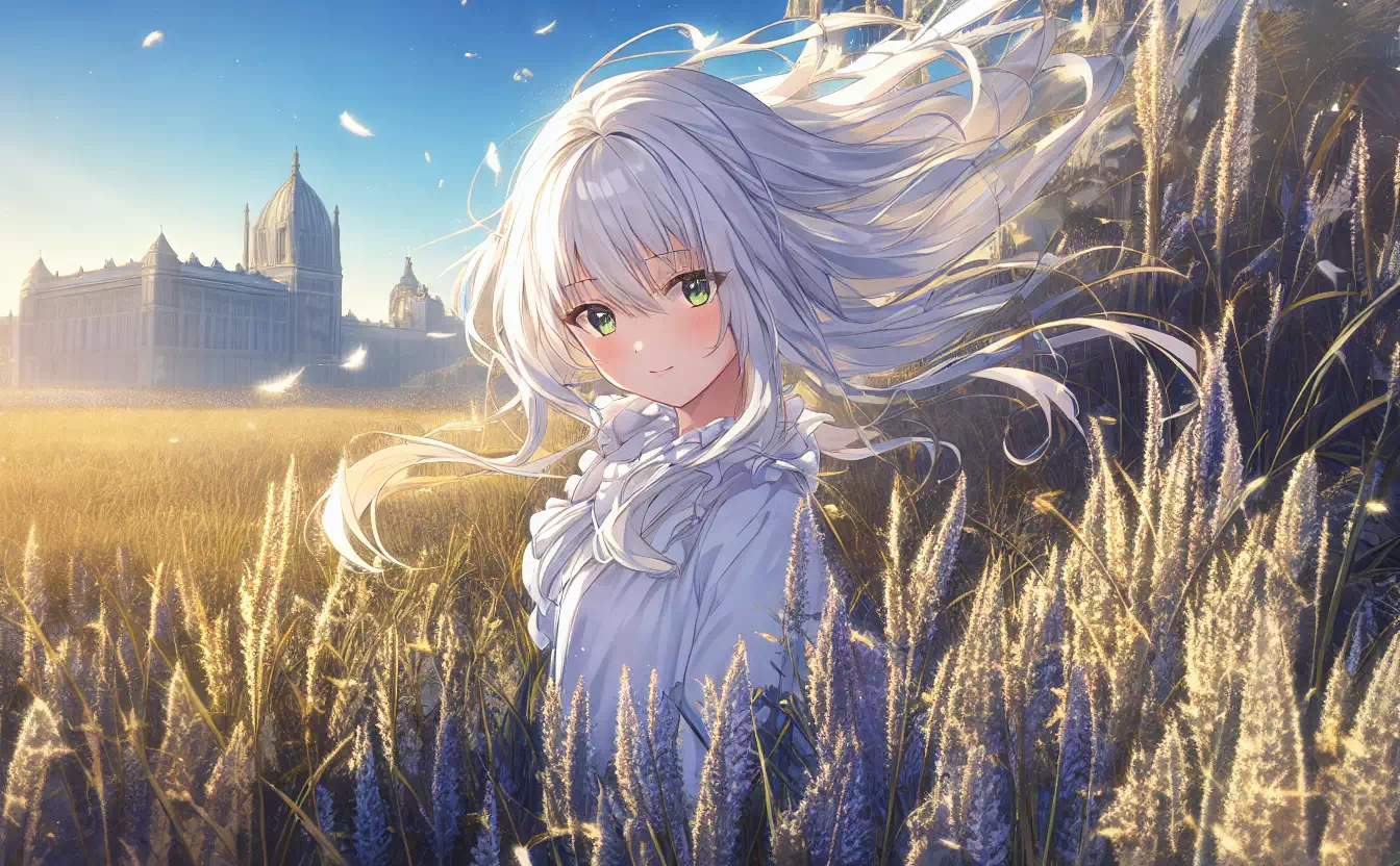 田野少女 girl in field