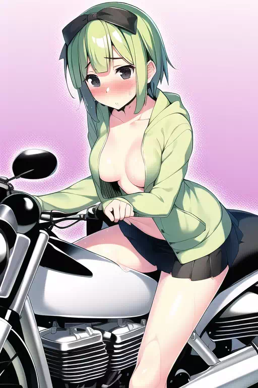 真夏のバイクは暑い