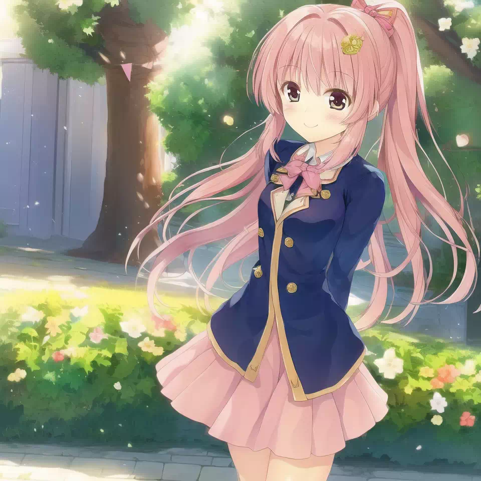 微笑むAIピンクちゃん