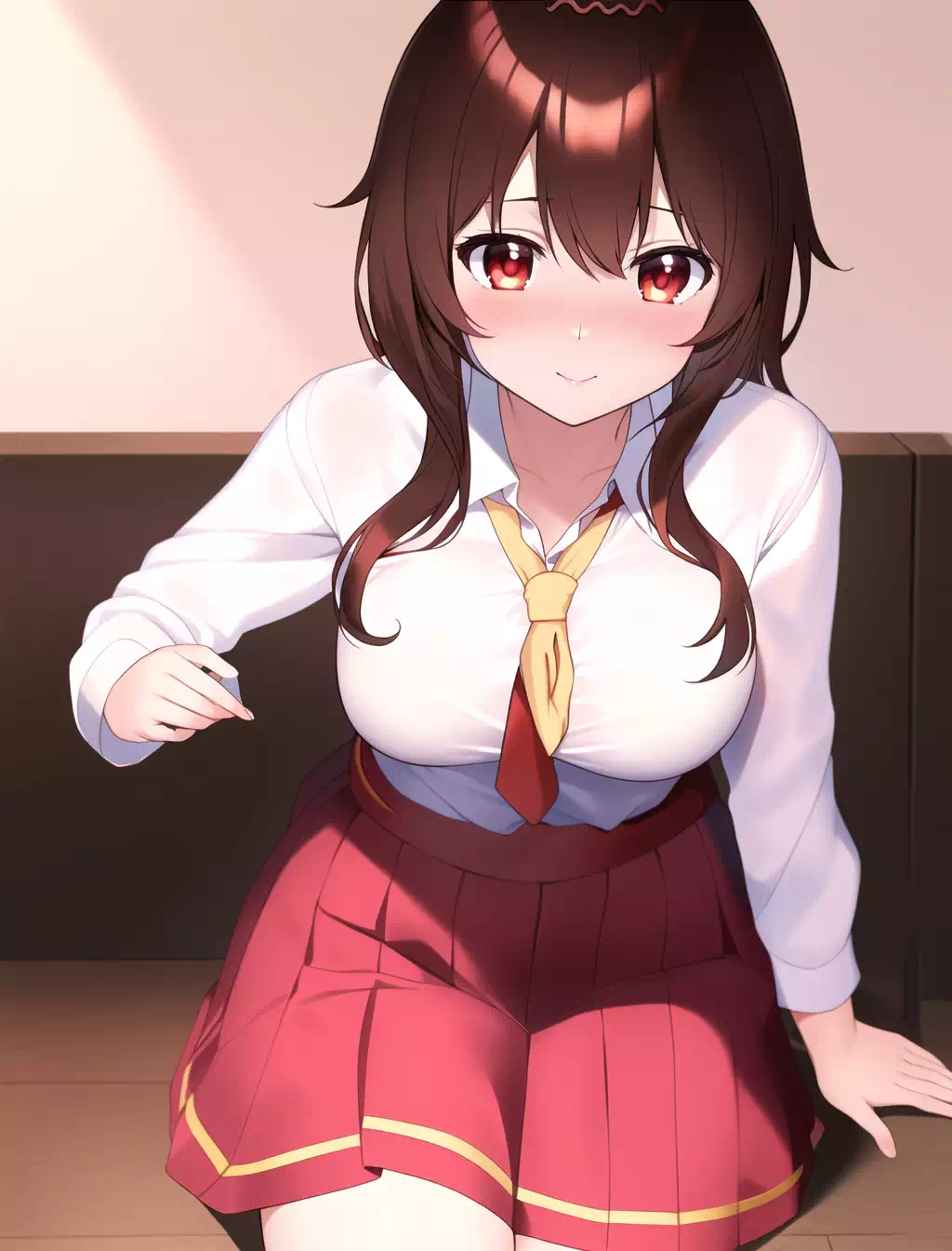 Megumin offering a lap pillow