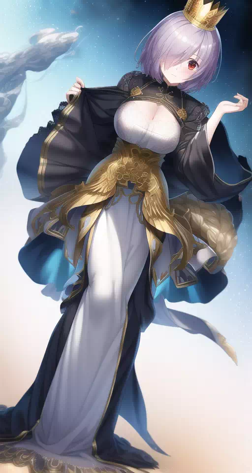 【AI】FGO・マシュ・キリエライト・元素法典・黄金・２