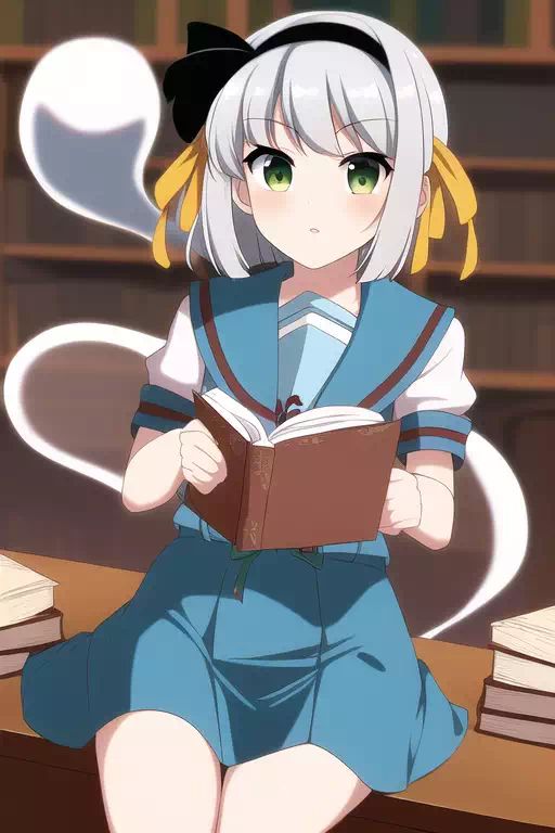 ハルヒコスで本を読んだりする妖夢ちゃん