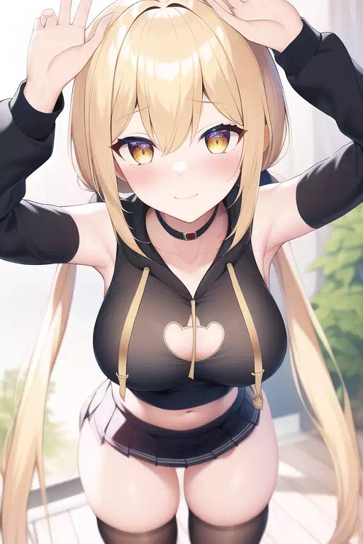 [Navel!] Ai Blonde Twintail