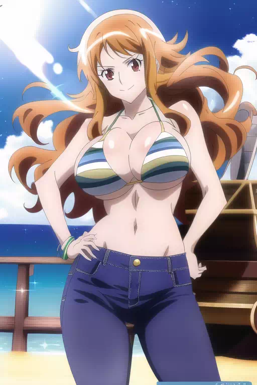 Nami on the ship