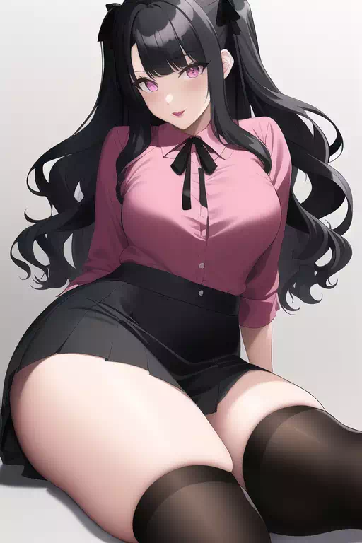 いいニーハイの日なので地雷系の女の子