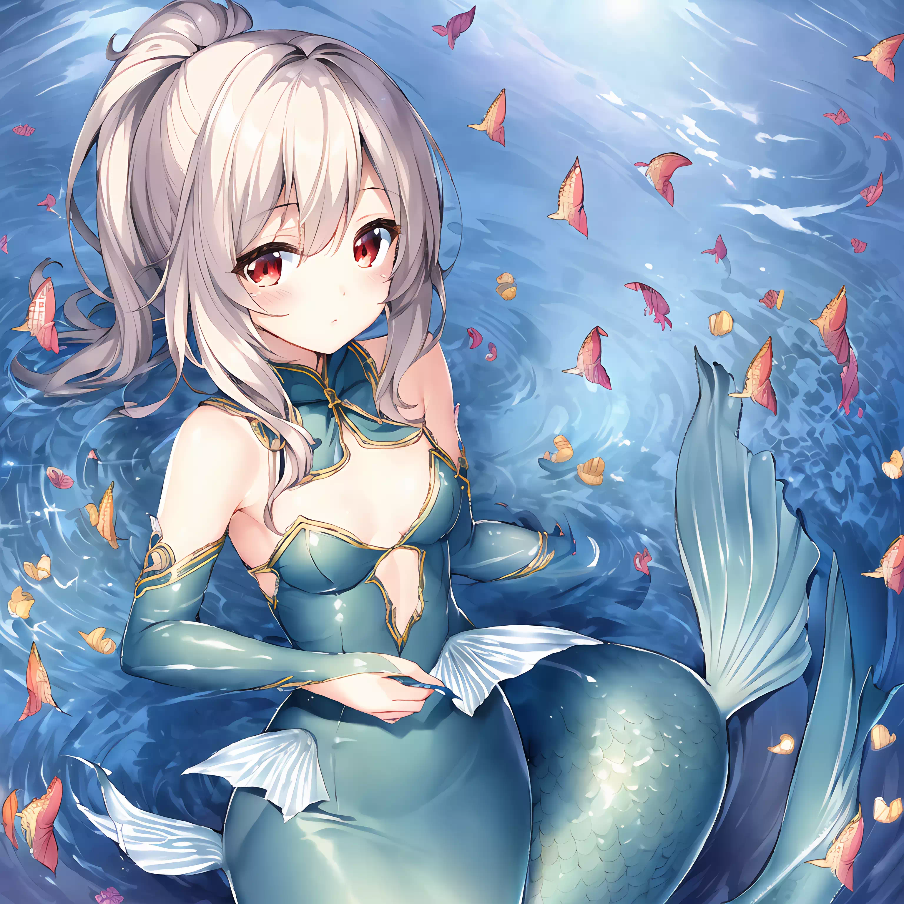 full body mermaid