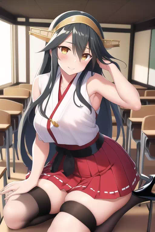 haruna in classroom