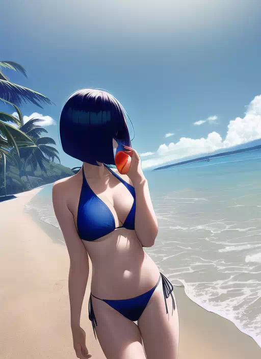 浜辺×水着②