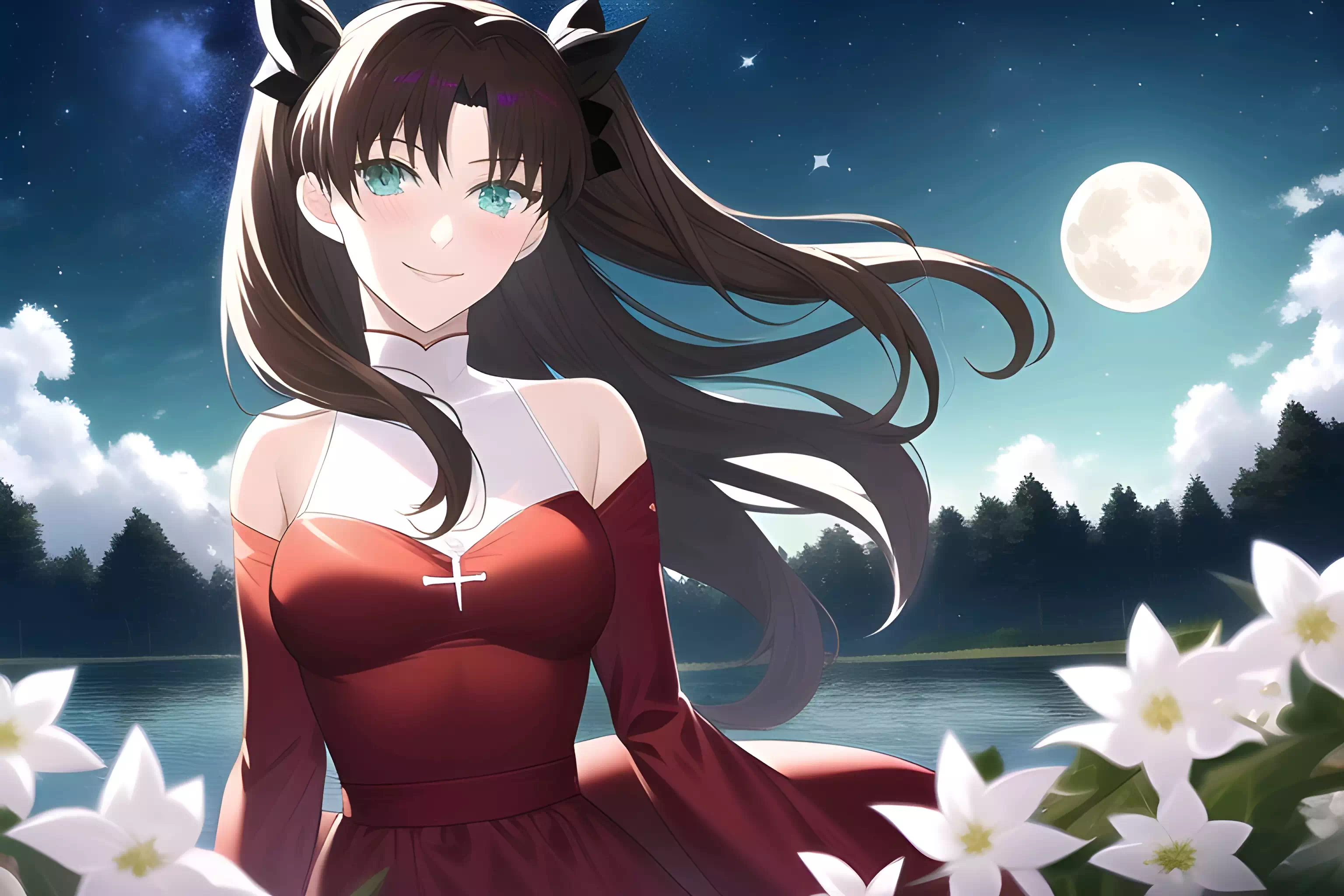 Rin Tohsaka ,遠坂 凛 , moonlight