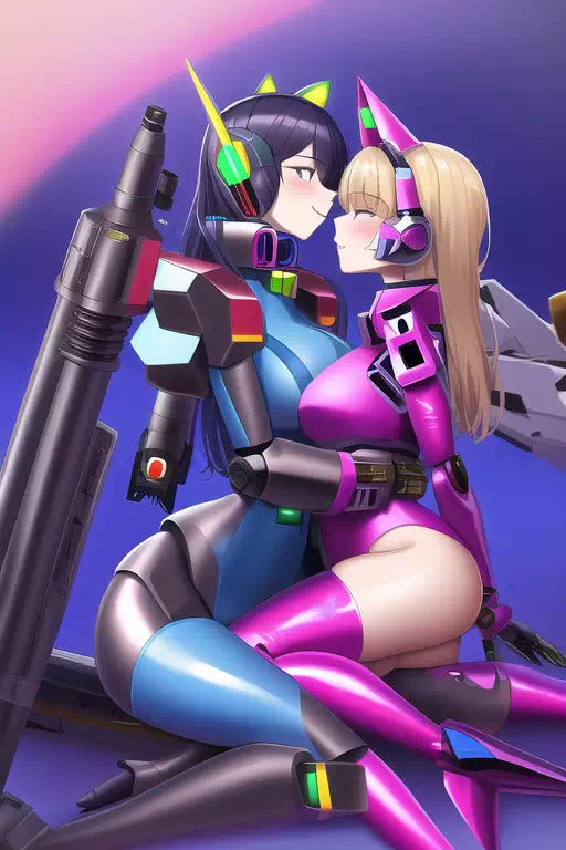 【NovelAI】Kissing mecha musume