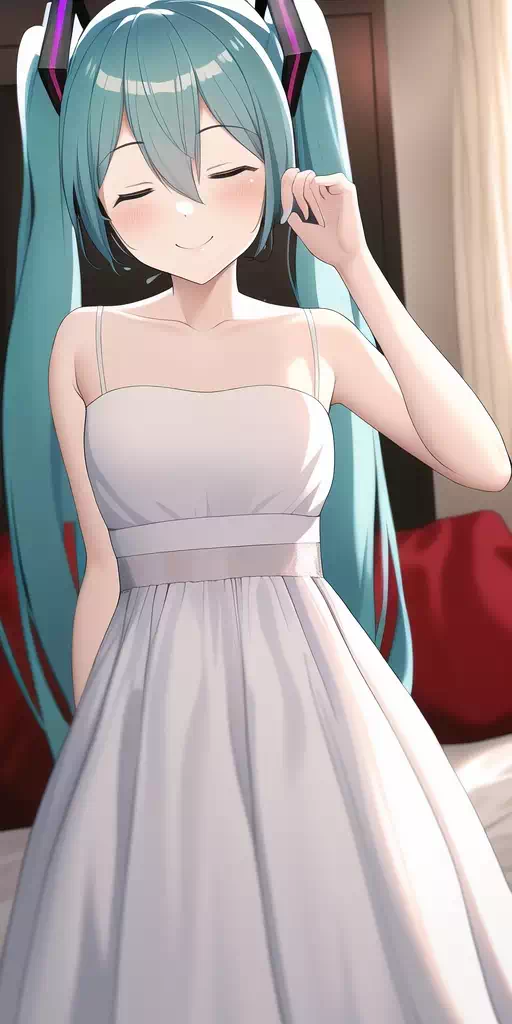 Hatsune Miku with dress