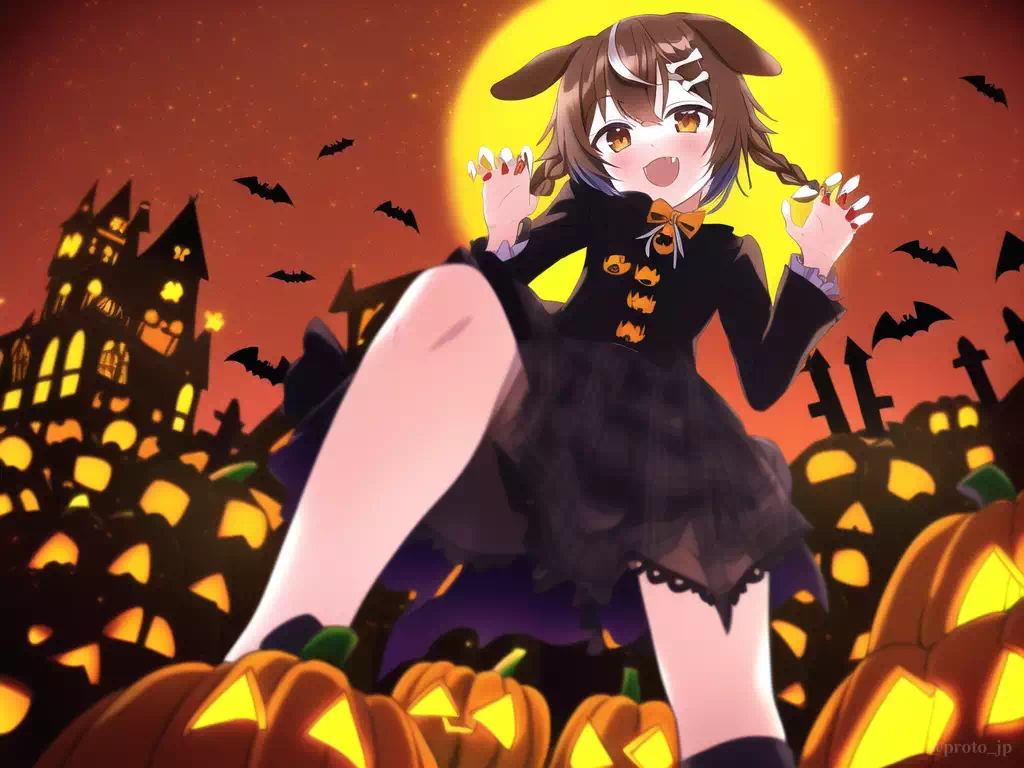 ハロウィン 戌神ころね7