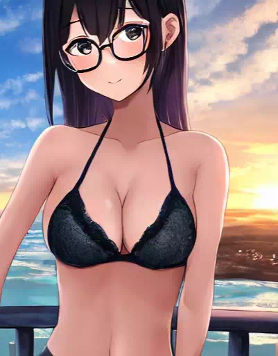 眼鏡っ娘 水着5