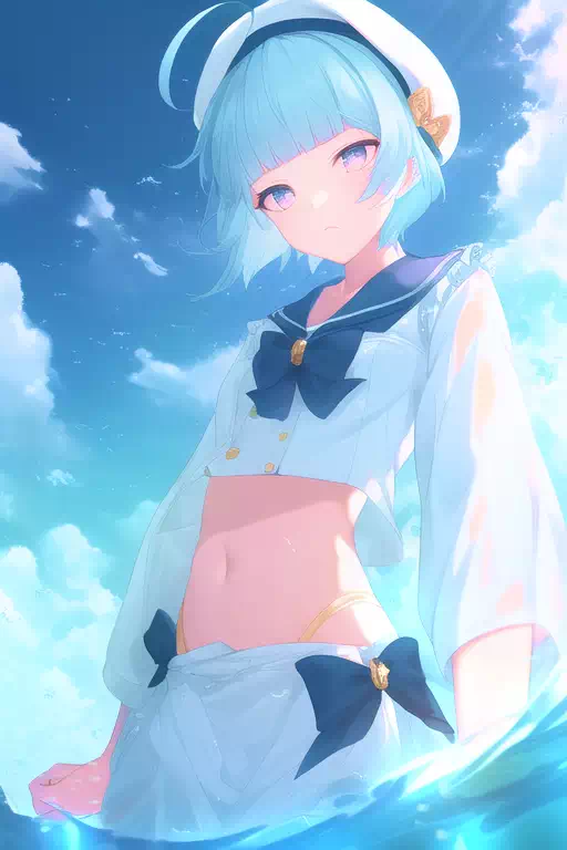 儚いセーラー服少年