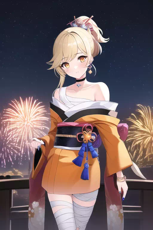 AI が描き出した 原神 宵宮 (3) (Yoimiya)