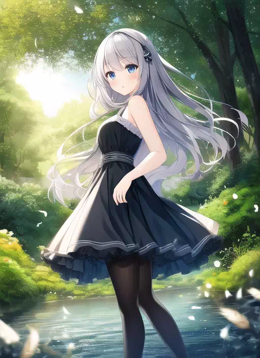 森の中の女の子