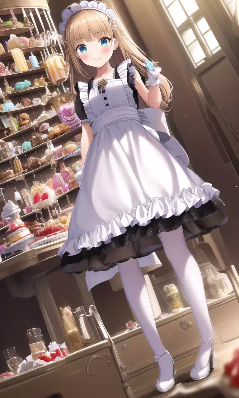 スイーツ店のメイドさん