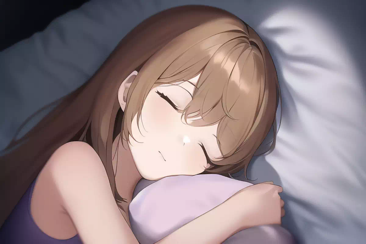 ぐっすり眠ってる女の子