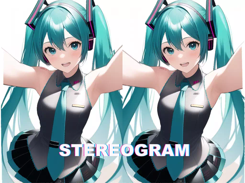 立体視で飛び出す初音ミク