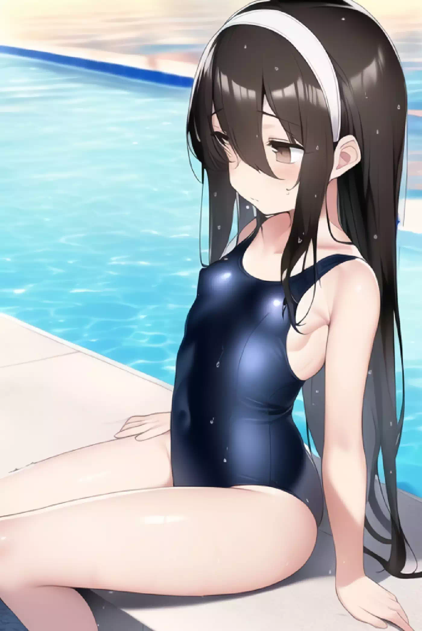 お疲れスク水麻子さん