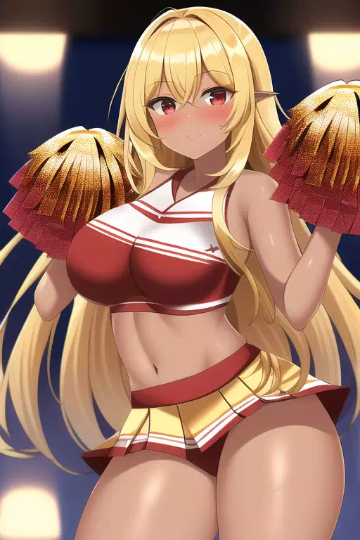 ヒロアカのR-18小説の主人公の雄英体育祭のチアの服のイメージ