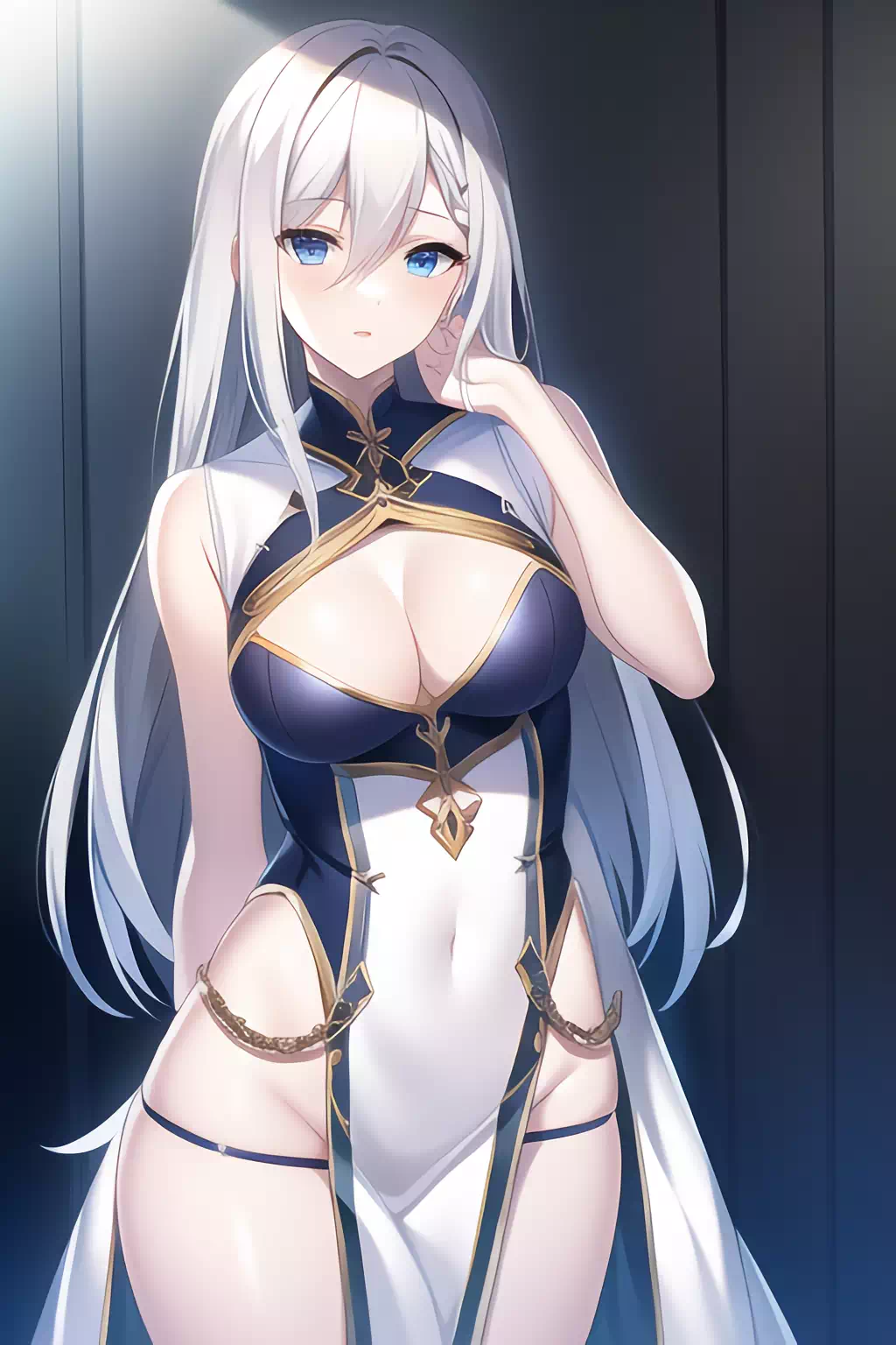 白髪娘 前垂れ衣装