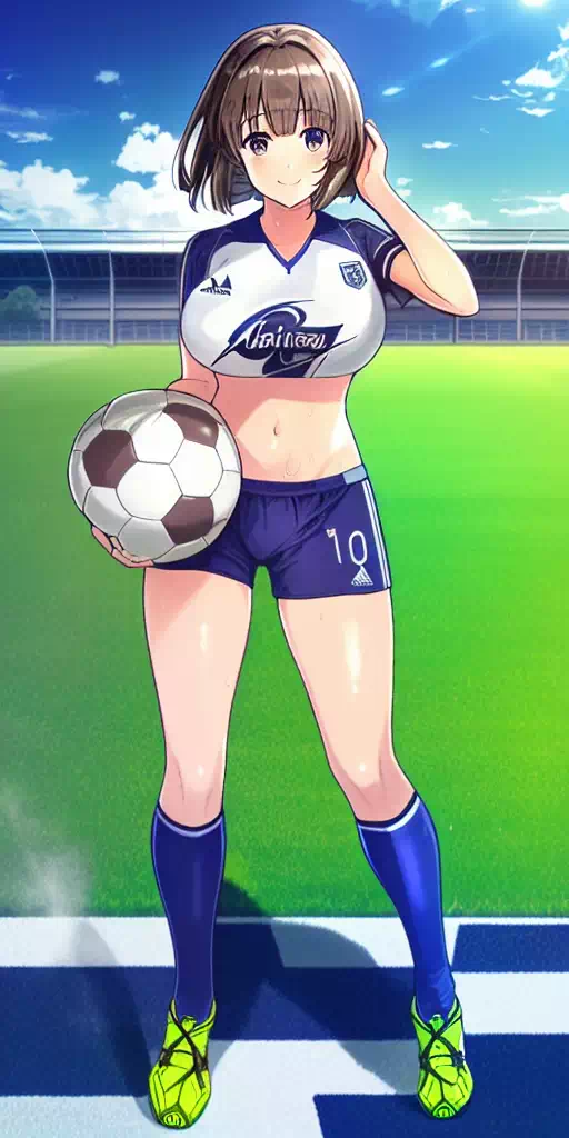AIイラスト「加藤恵④・サッカー&バスケ」50枚