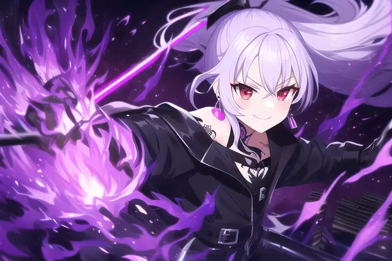 NovelAI紫炎ポニテ男の娘