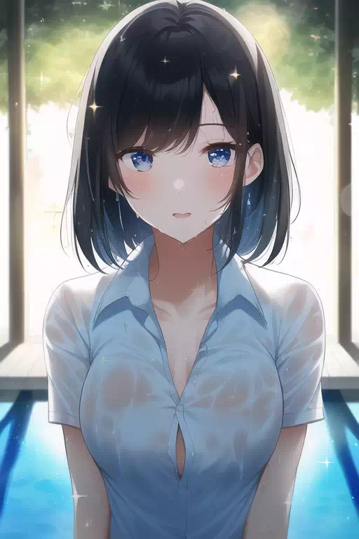 プールに忍び込んで&hellip;
