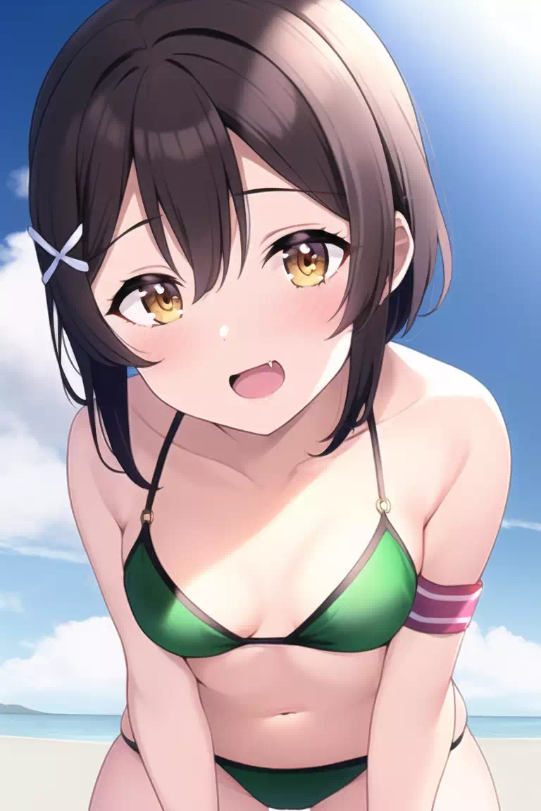 栞子水着