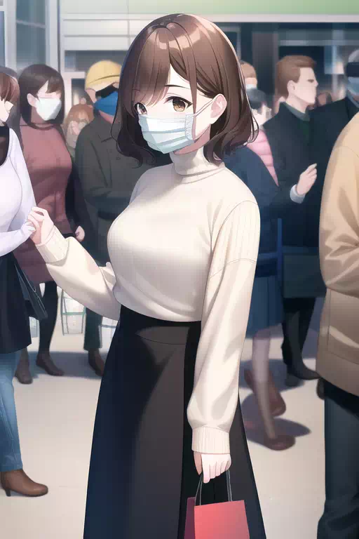 マスク啓発絵