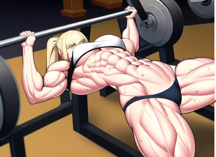 【AI】トレーニング中のモブ美少女特殊部隊員３