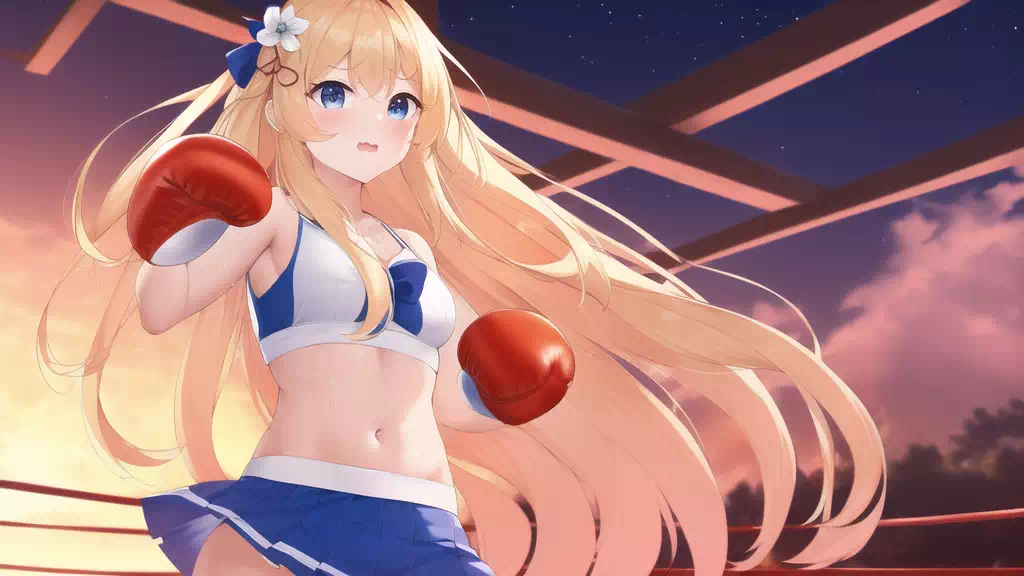 女子ボクシングAI生成画像 学院の魔術