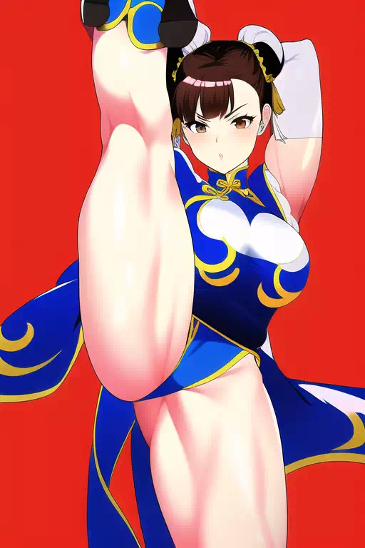 Chun LI stretching