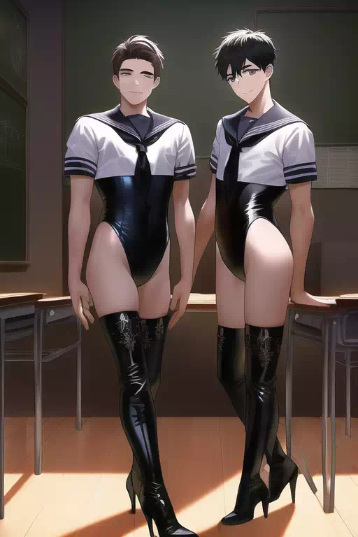 【NovelAI】High-leg leotards